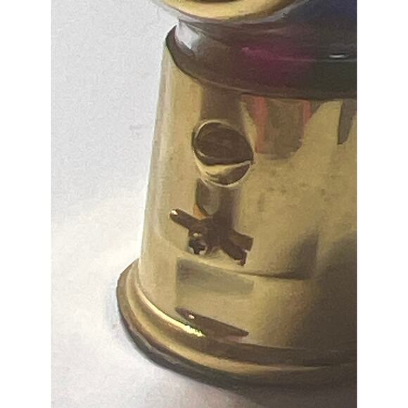 Elgin Mini Gumball Machine Clock Gold Tone Quartz Novelty Collectible Display - Picture 8 of 11